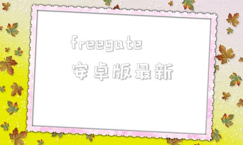 freegate安卓版最新freegate加速器最新版本